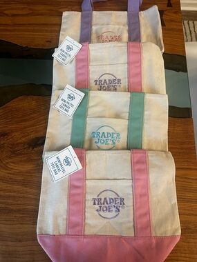 Trader Joe’s mini canvas bags. 10 available.
